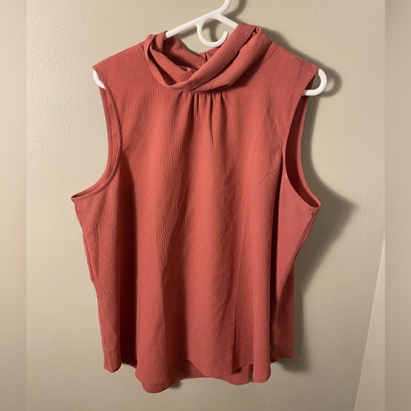 Apt. 9 Drop turtleneck blouse pink XL - Picture 1 of 4